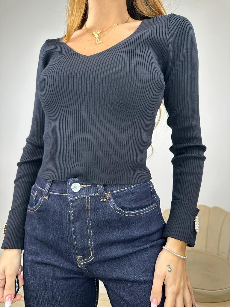 MAGLIA SMERALDO NERA