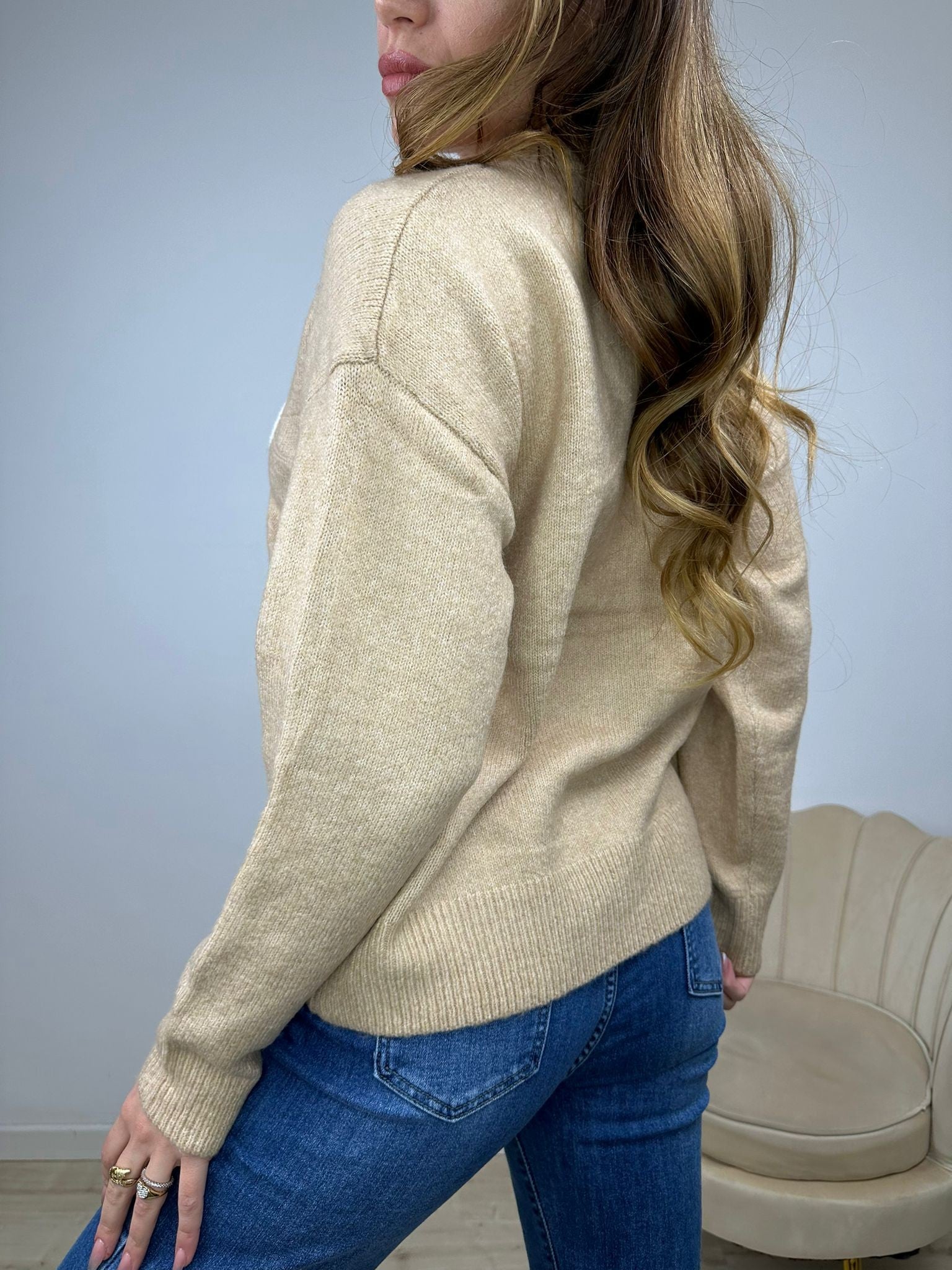 PULLOVER GIRLS CAMEL