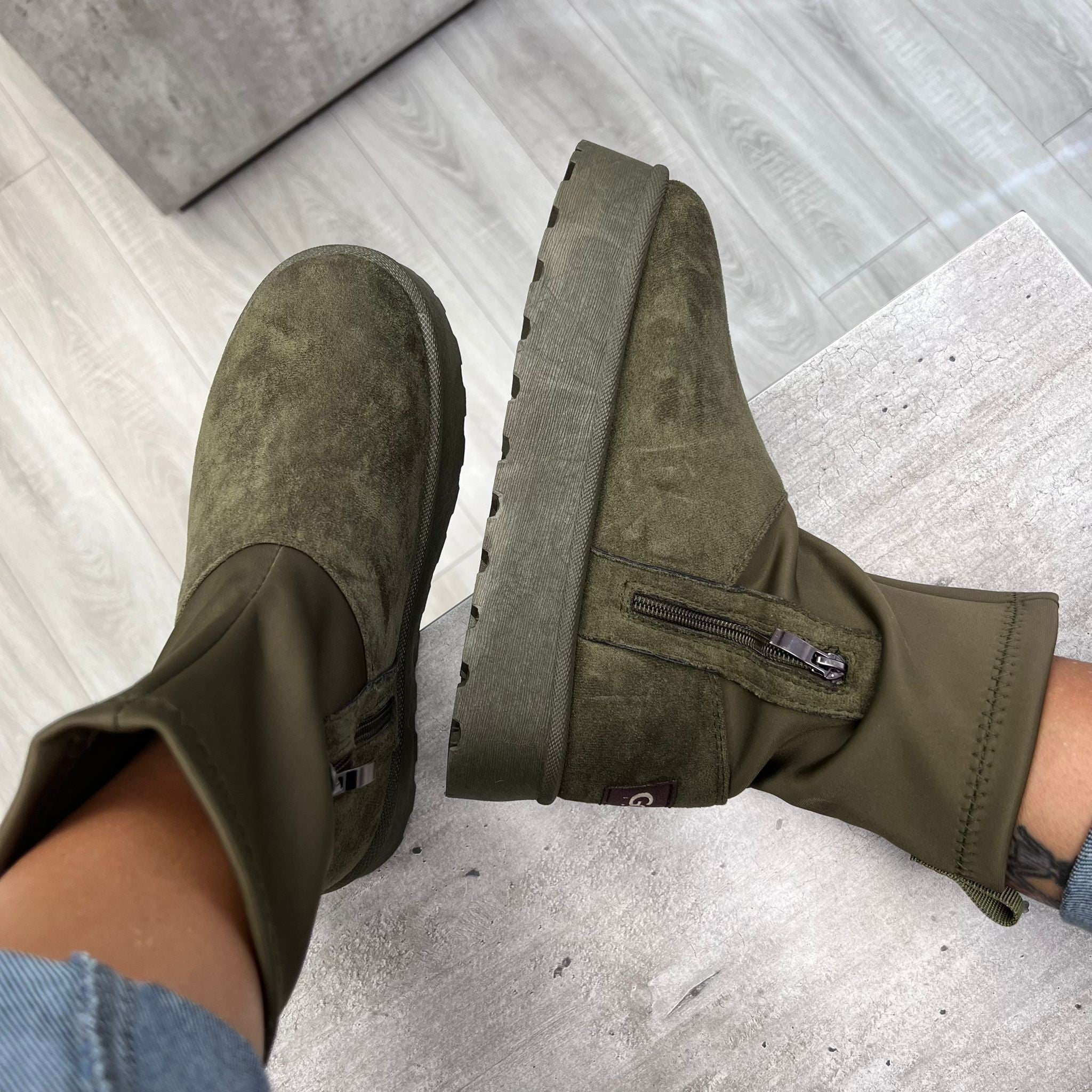 STIVALETTI GOGO VERDE