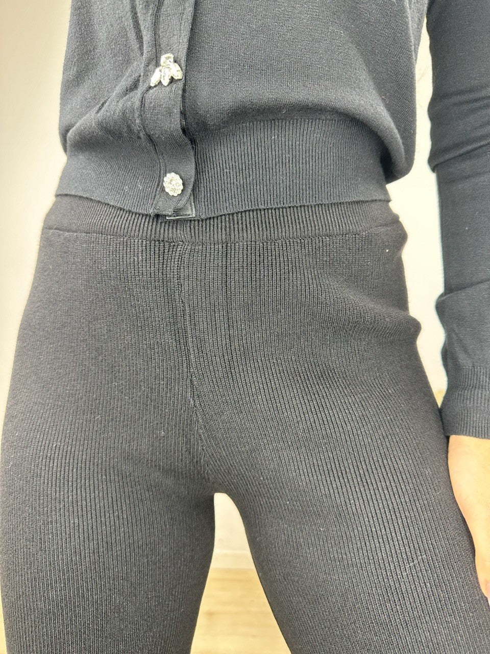 PANTALONI JOGGERS CAROL NERO