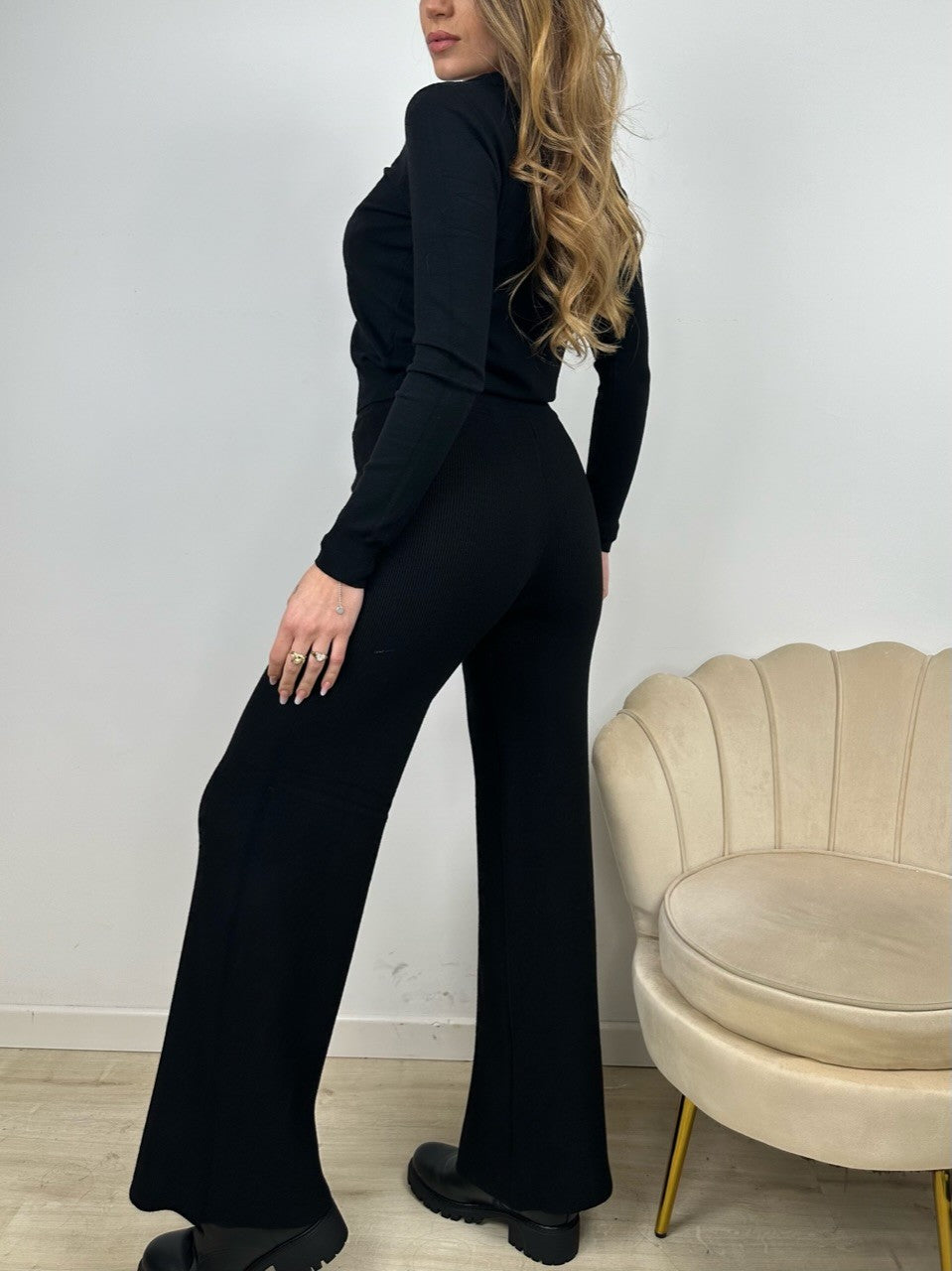 PANTALONI JOGGERS CAROL NERO