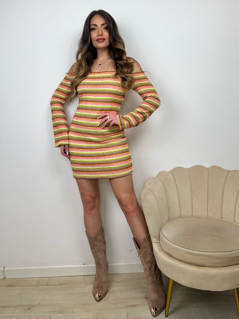 DRESS FASCIA CRUY ARANCIO