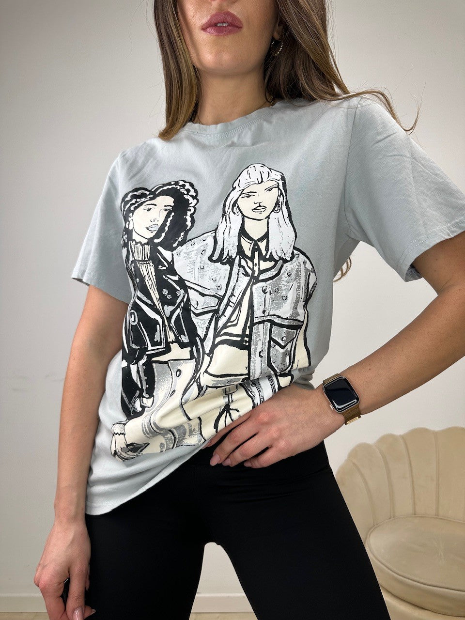 T-SHIRT MADAME GRIGIA