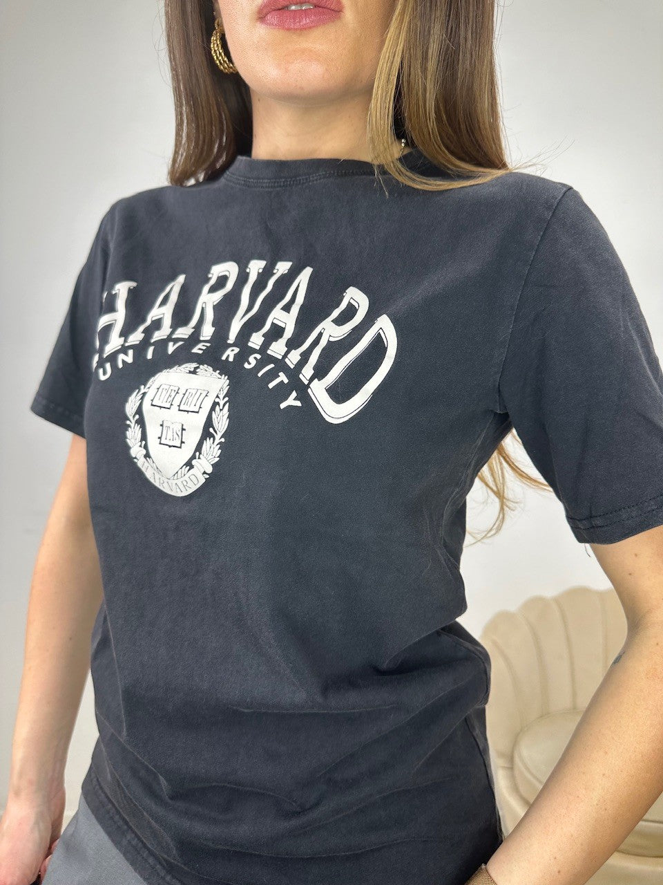 T-SHIRT HARVARD NERA