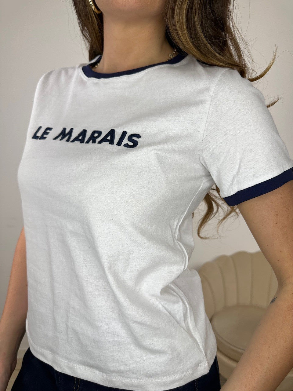 T-SHIRT "LE MARAINS" BIANCA