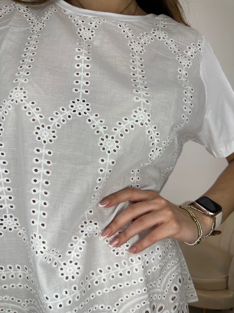 T-SHIRT PLESY BIANCO