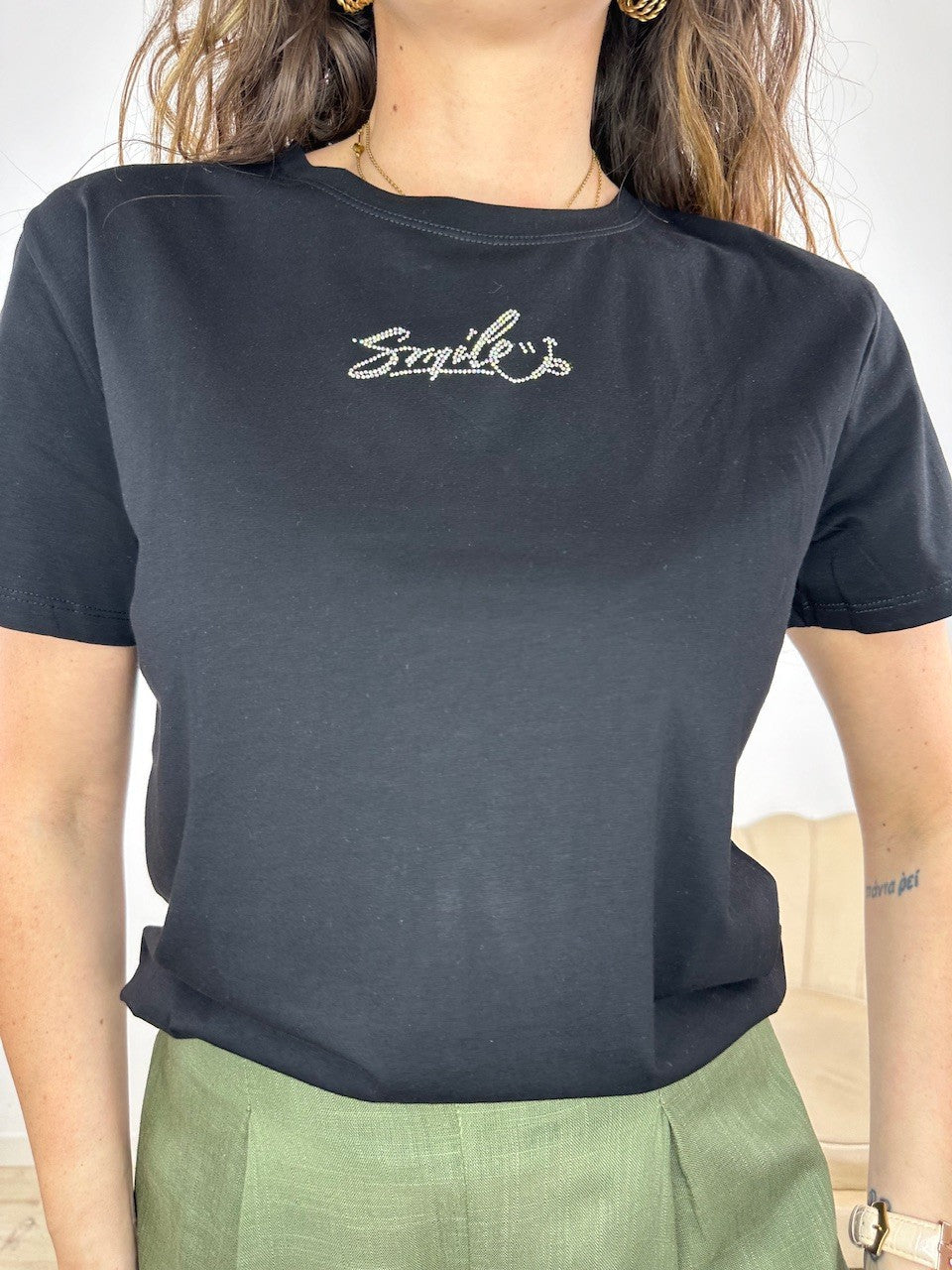 T-SHIRT SMILE NERA