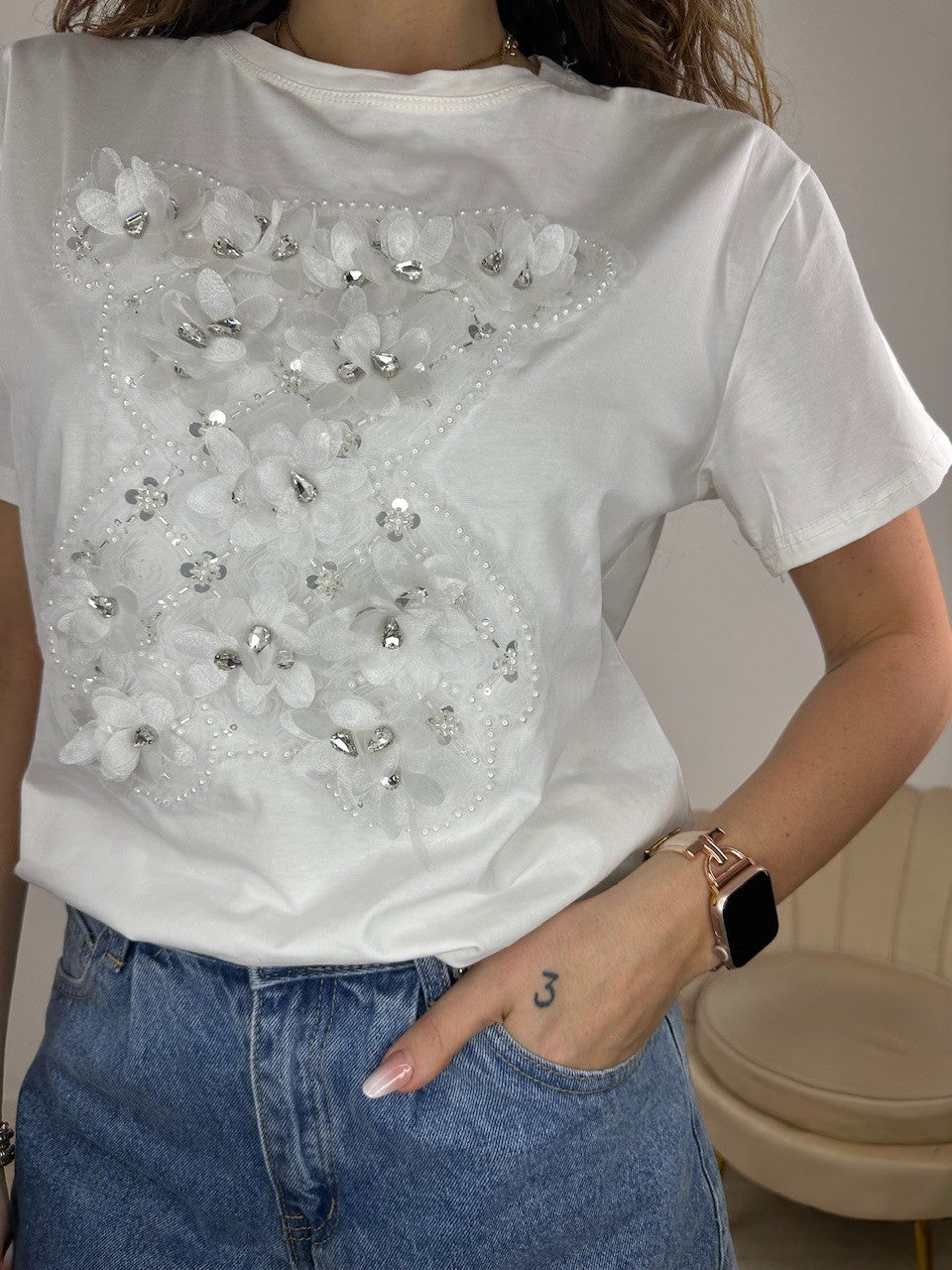 T-SHIRT GRAZY BIANCA