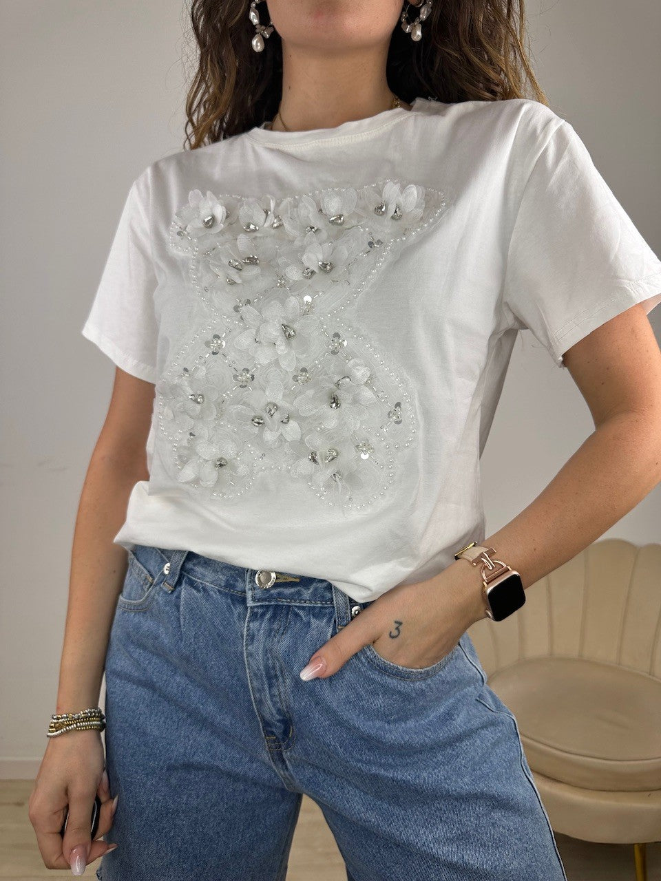 T-SHIRT GRAZY BIANCA