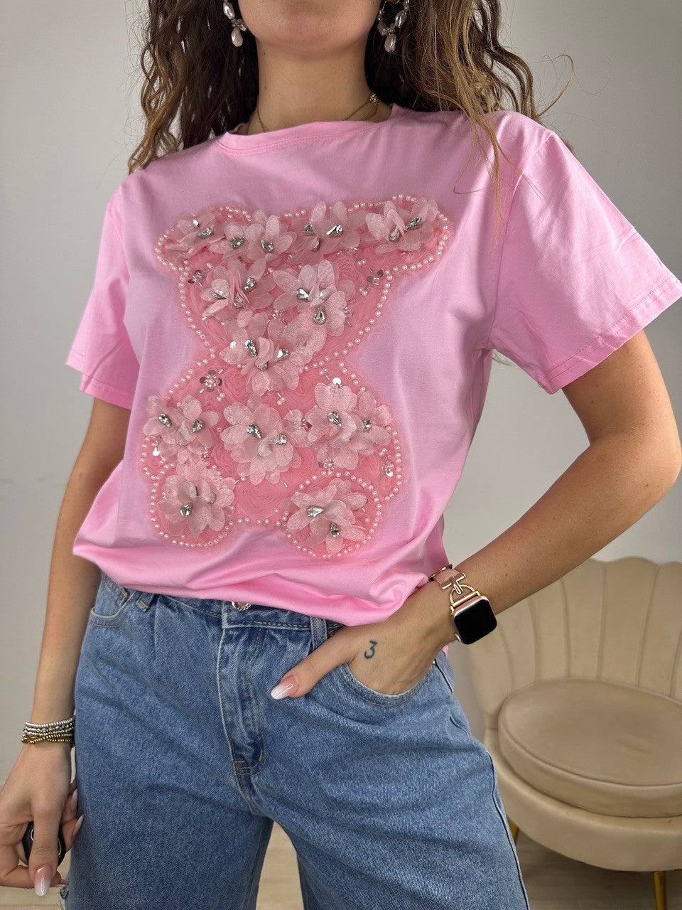 T-SHIRT GRAZY ROSA