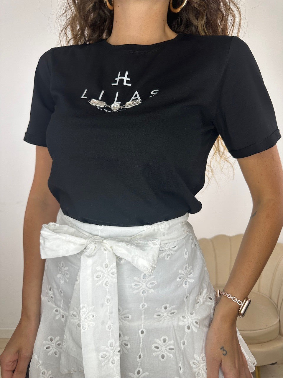 T-SHIRT LILIAS NERA