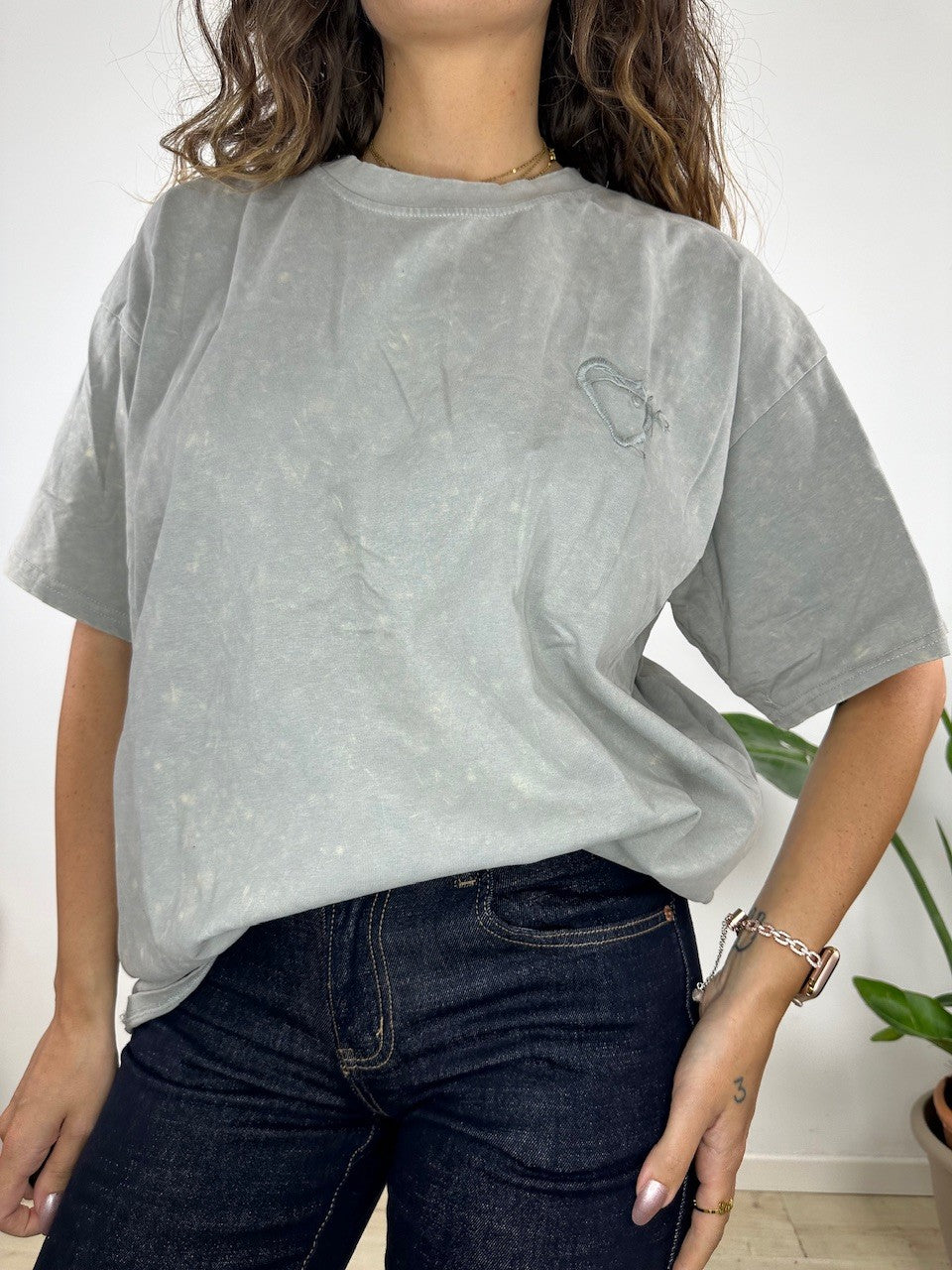 T-SHIRT KLAU GRIGIA