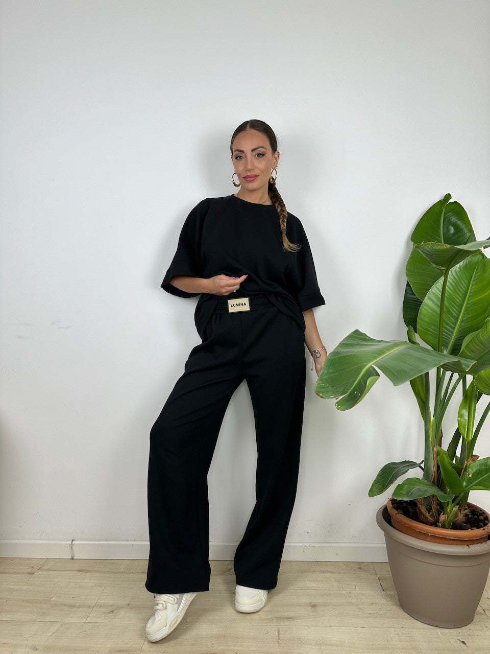PANTALONI GOLY LUMINA NERO
