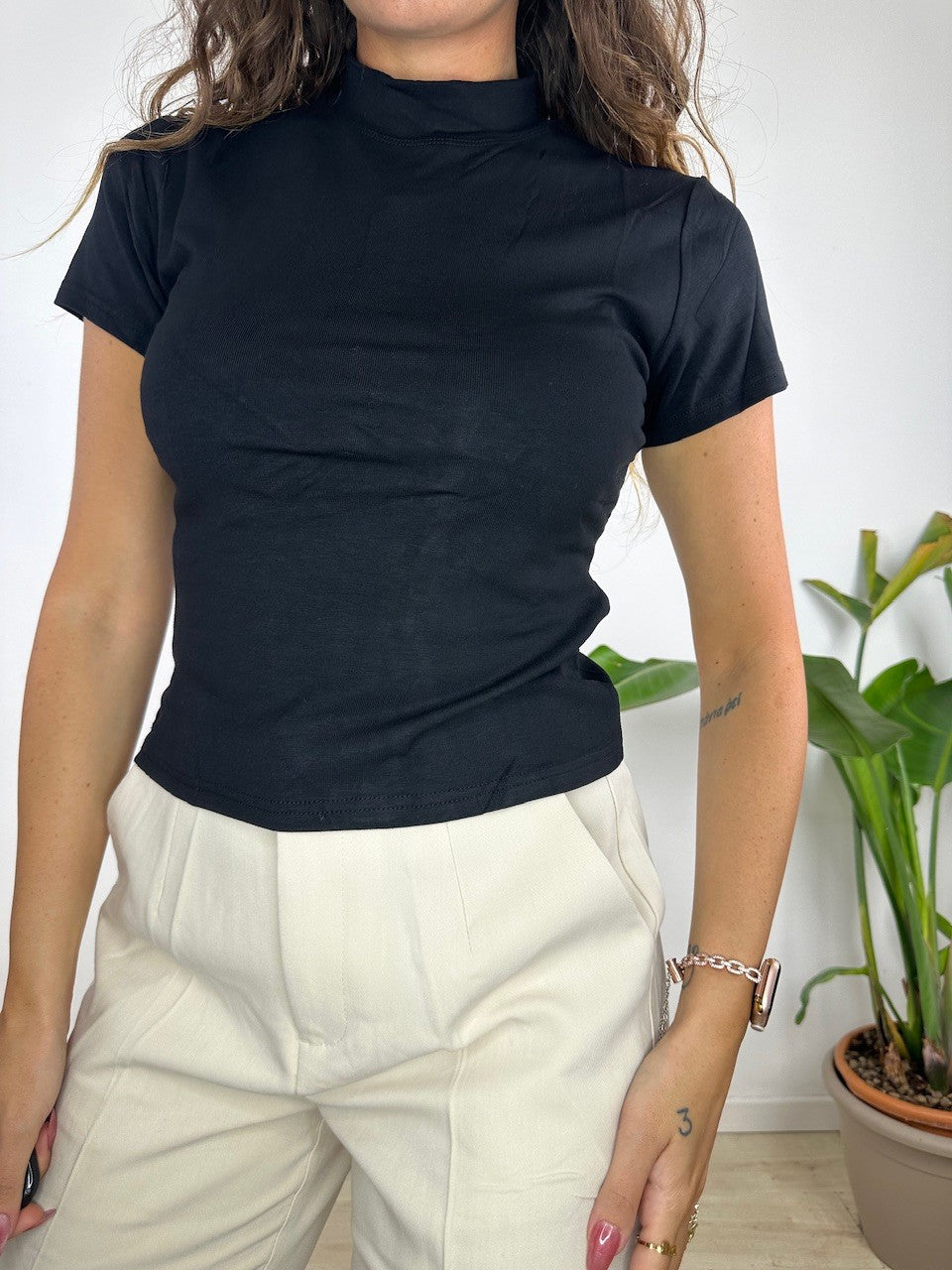 T-SHIRT CROP JESSY NERA