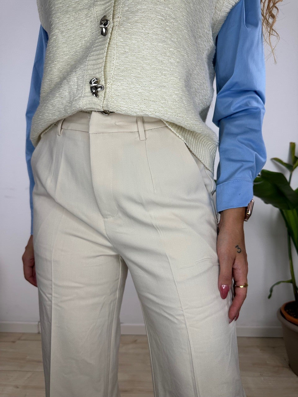 PANTALONI FULL LENGHT BURRO