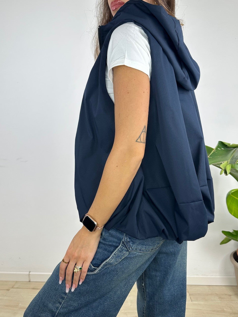 BOMBER SMANICATO GIMMY BLU