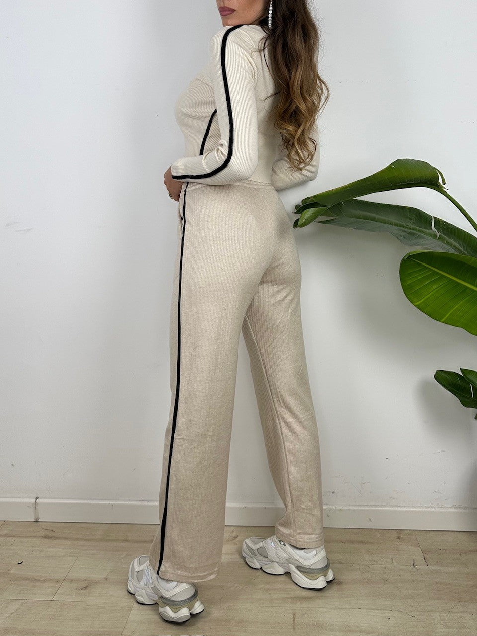 PANTALONI COSTINE ADY BEIGE