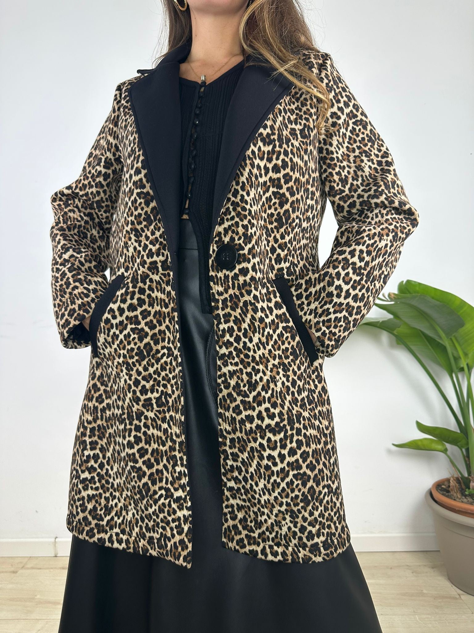 GIACCA LUNGA MACULATA