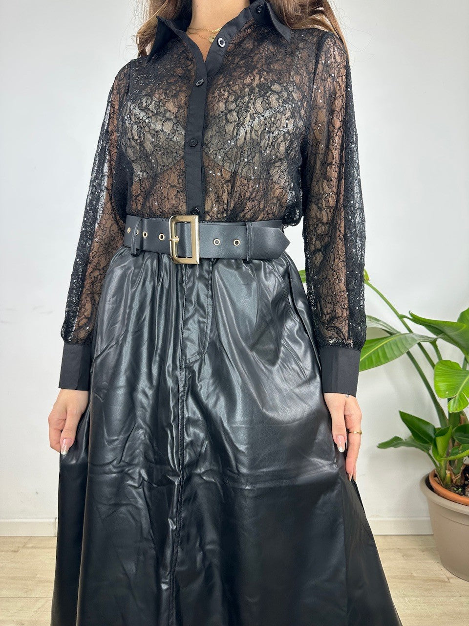 GONNA ECOPELLE KAMY NERA