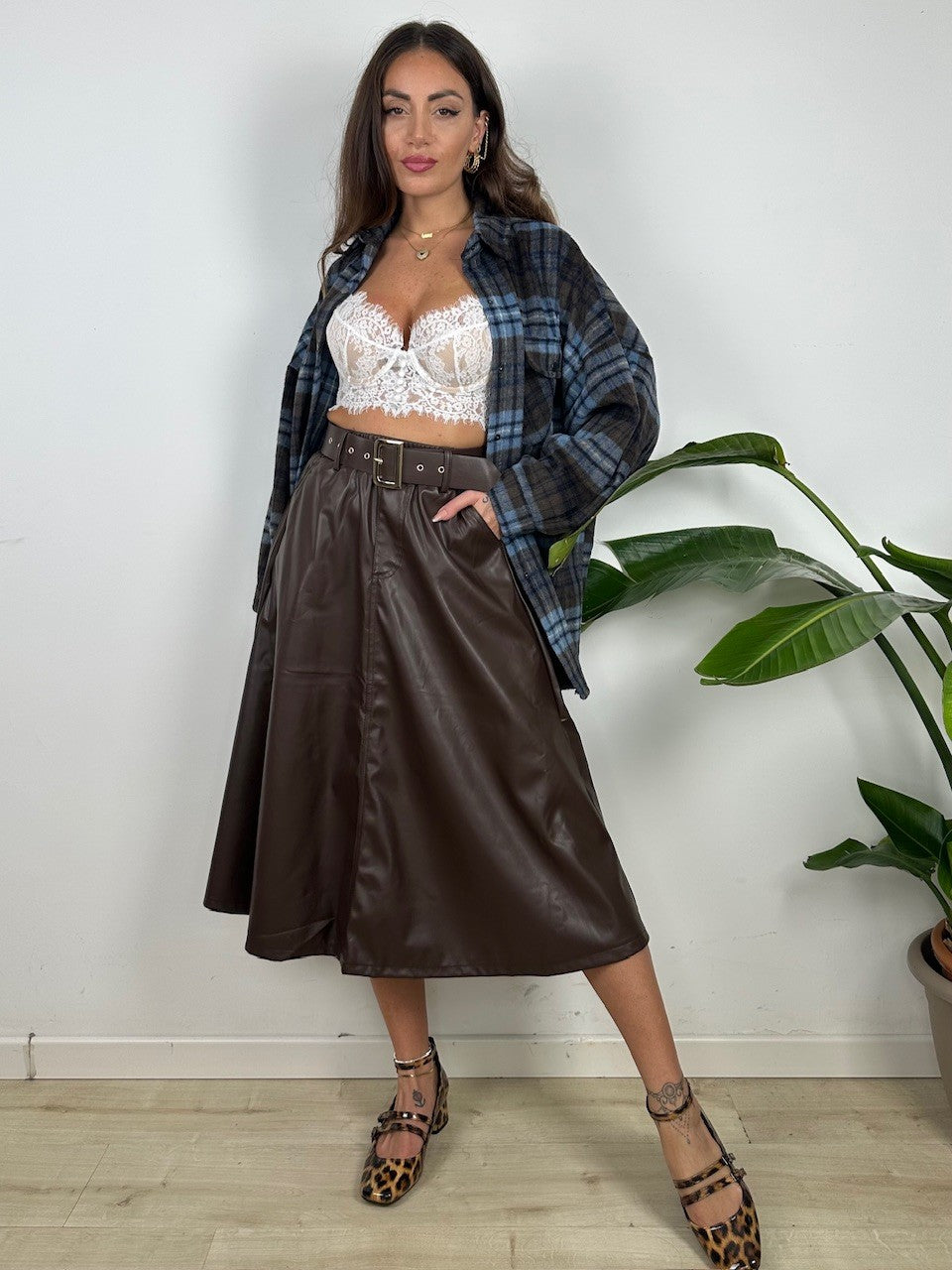 GONNA ECOPELLE KAMY MARRONE