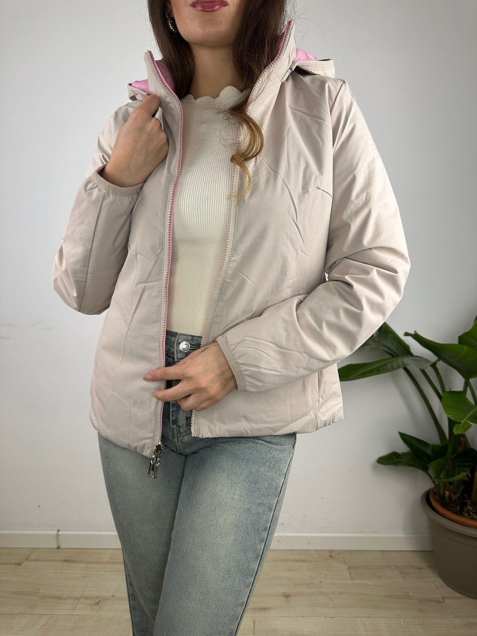 PIUMINO REVERSIBILE GABRY BEIGE ROSA