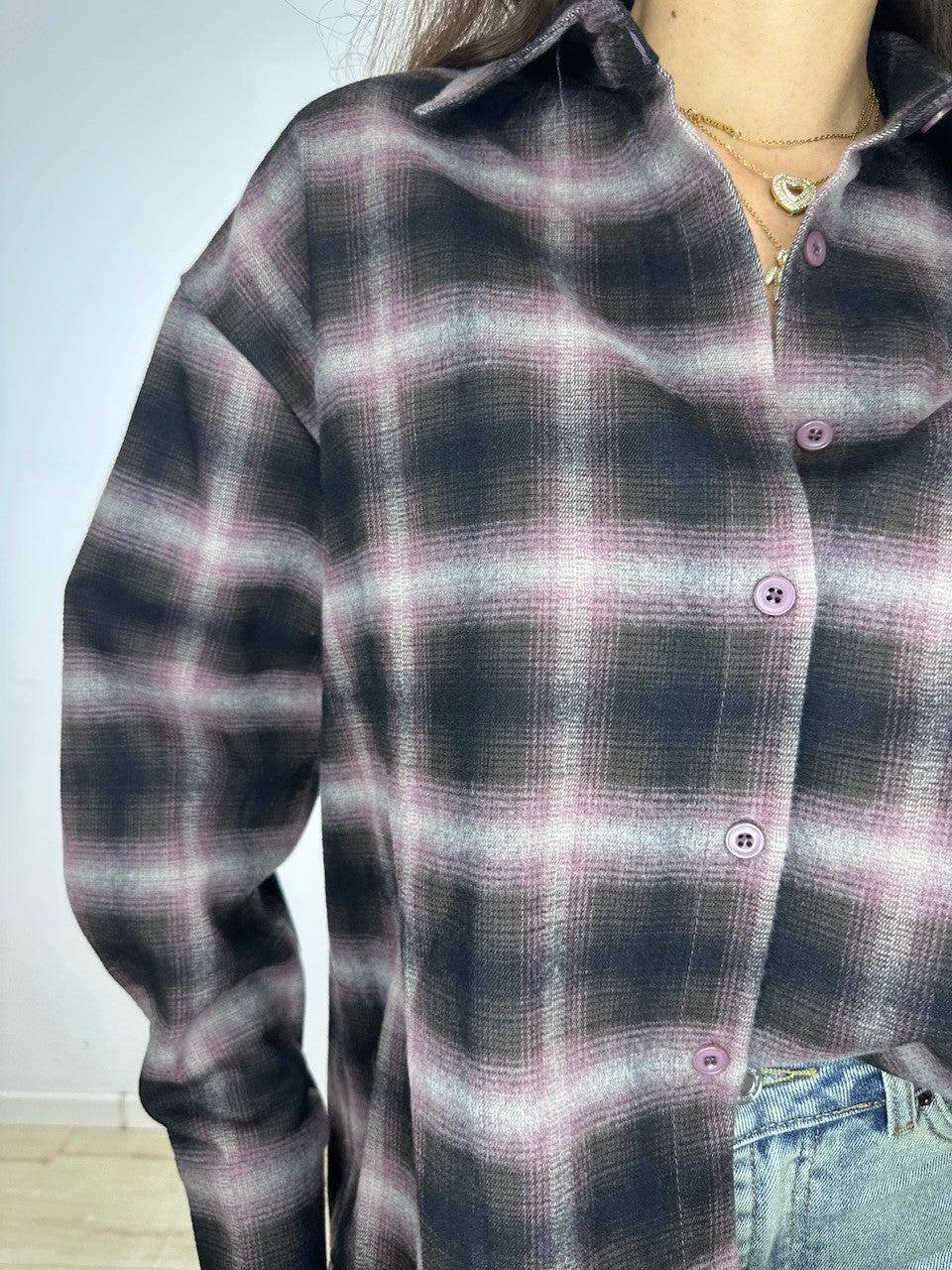 CAMICIA FEFY MARRONE