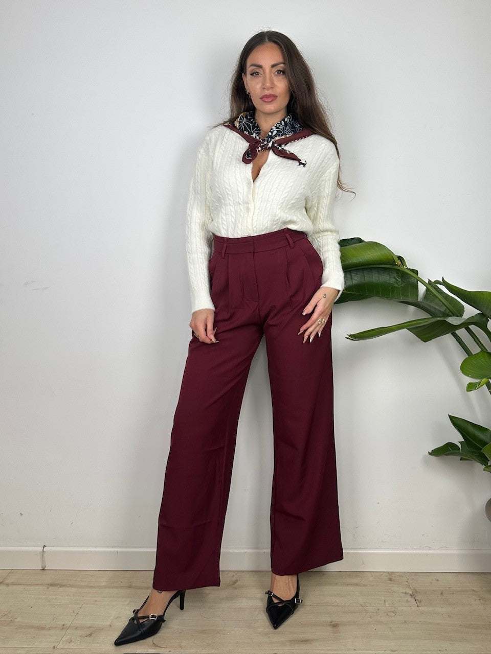 PANTALONI ROBBY BORDEAUX