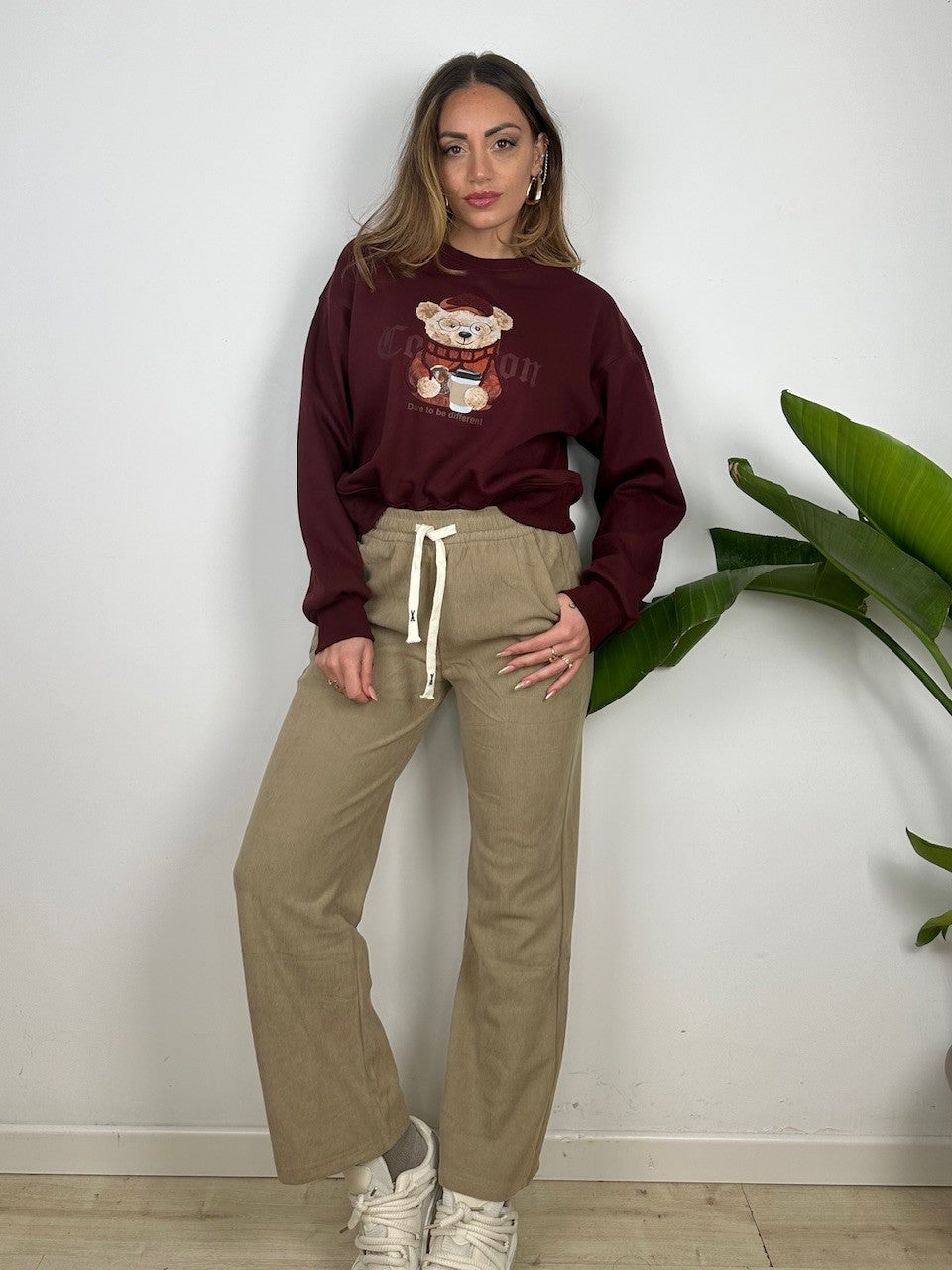 PANTALONI JOGGERS COSTINE BEIGE