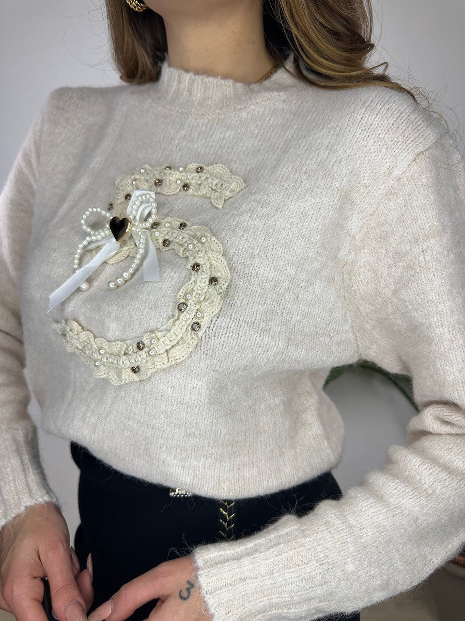 PULLOVER CAMILLA BEIGE