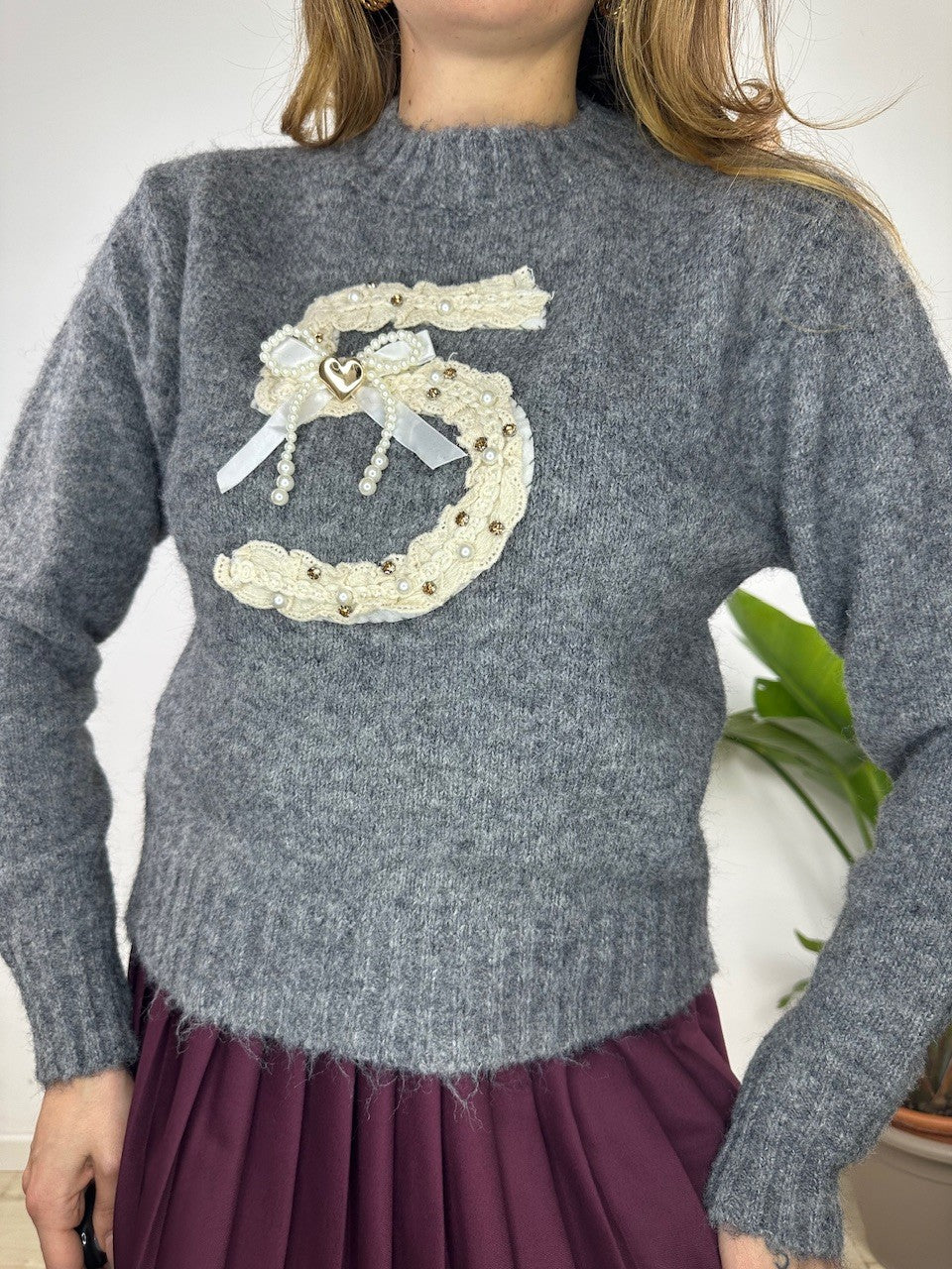 PULLOVER CAMILLA GRIGIO