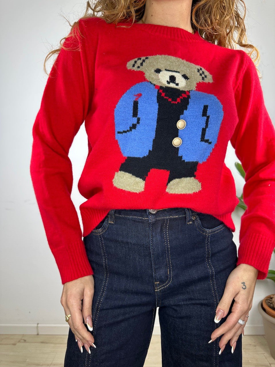 PULLOVER URSULA ROSSO