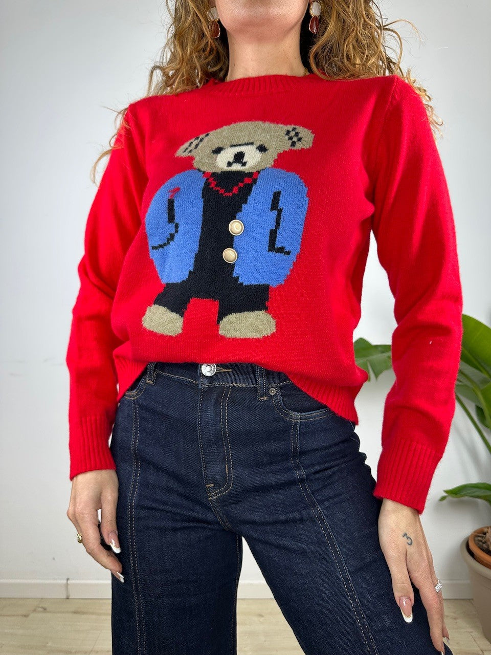 PULLOVER URSULA ROSSO