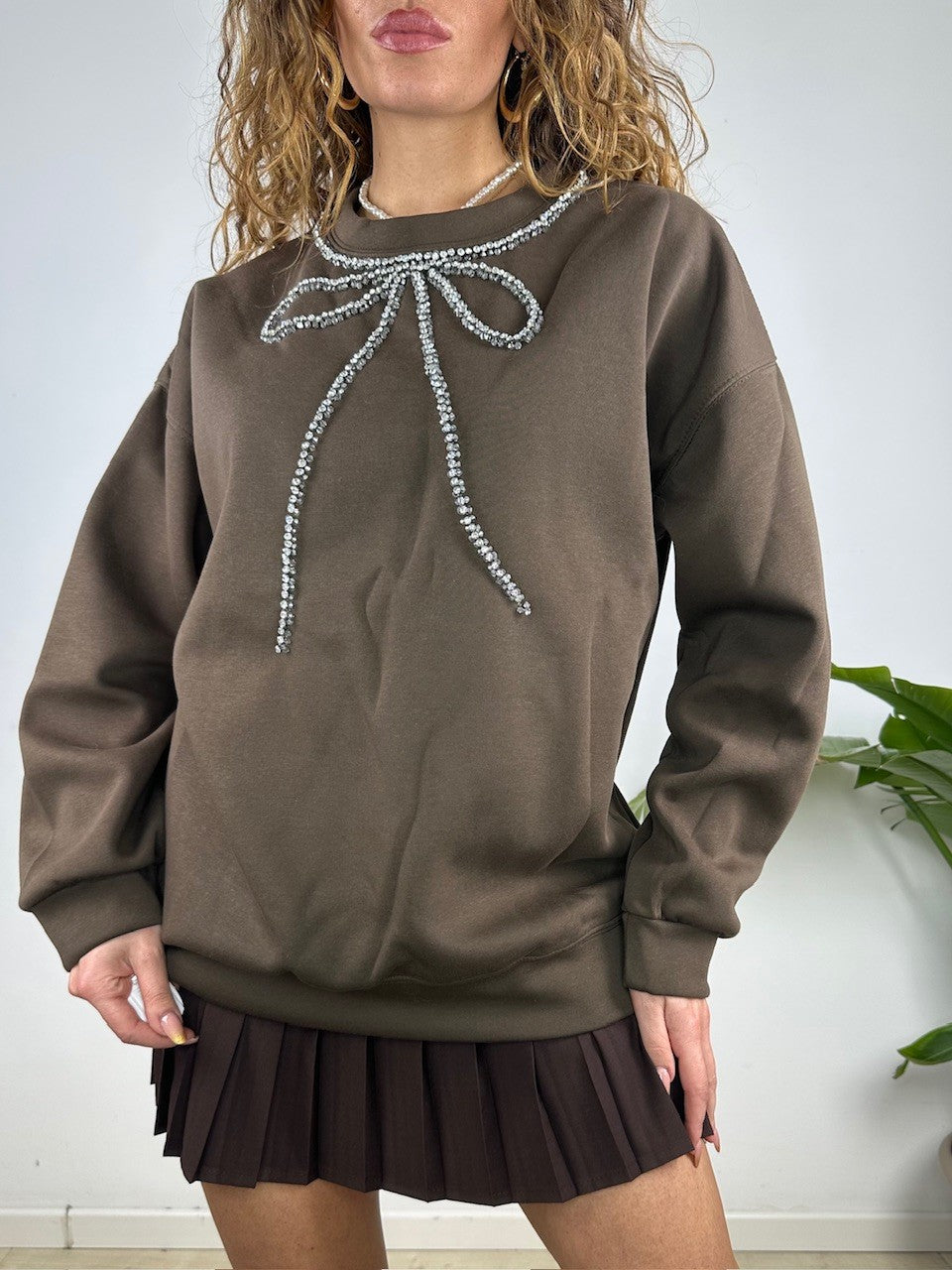 MAXI FELPA JESSICA MARRONE