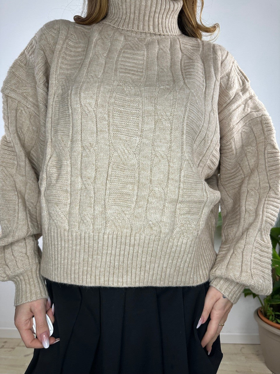 PULLOVER CLAUDIA BEIGE