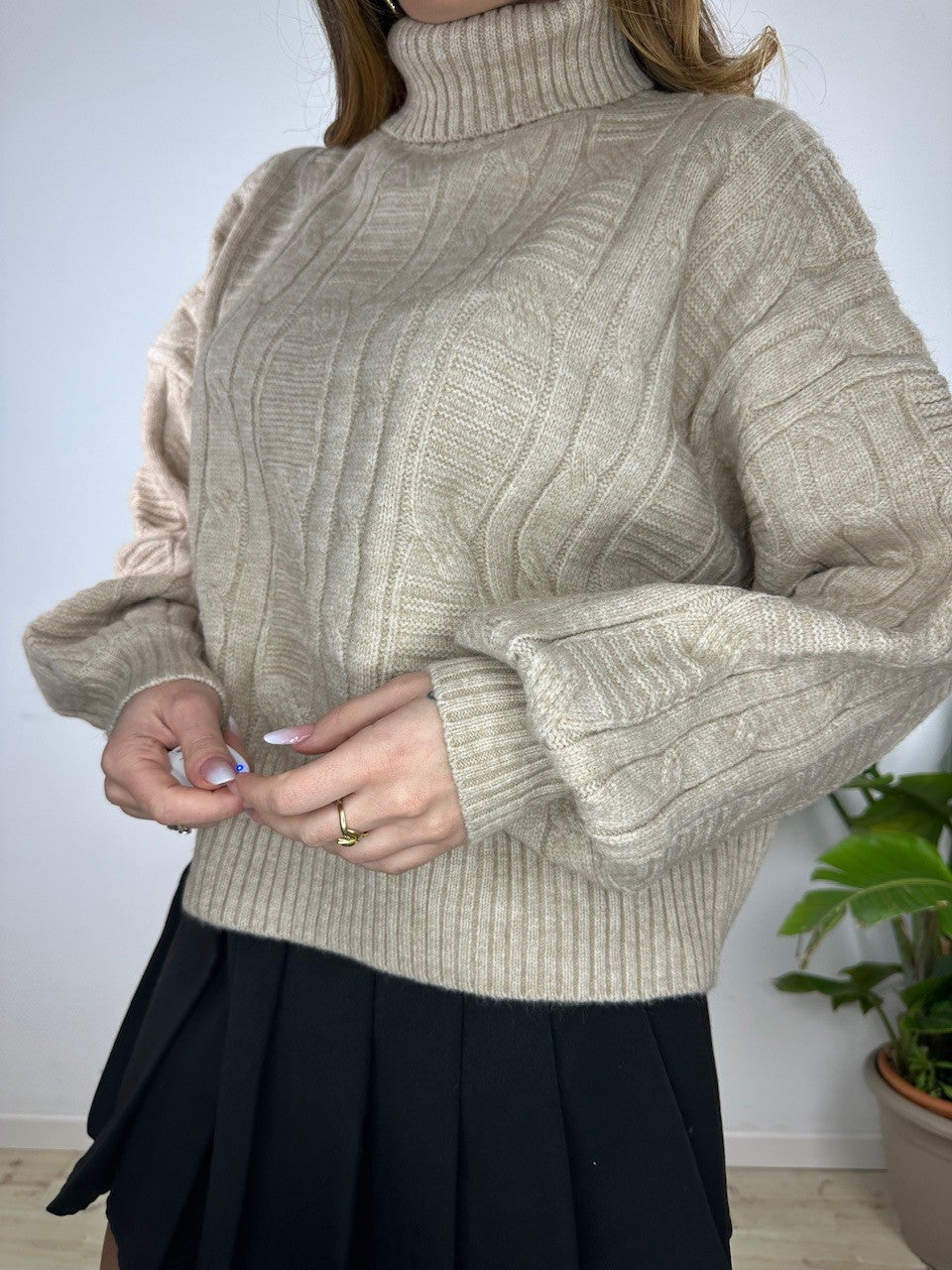 PULLOVER CLAUDIA BEIGE
