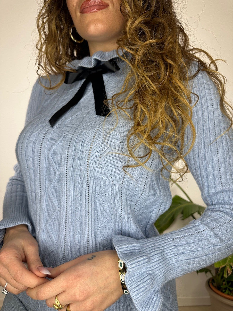 PULLOVER KRIS SUPERPROMO AZZURRO