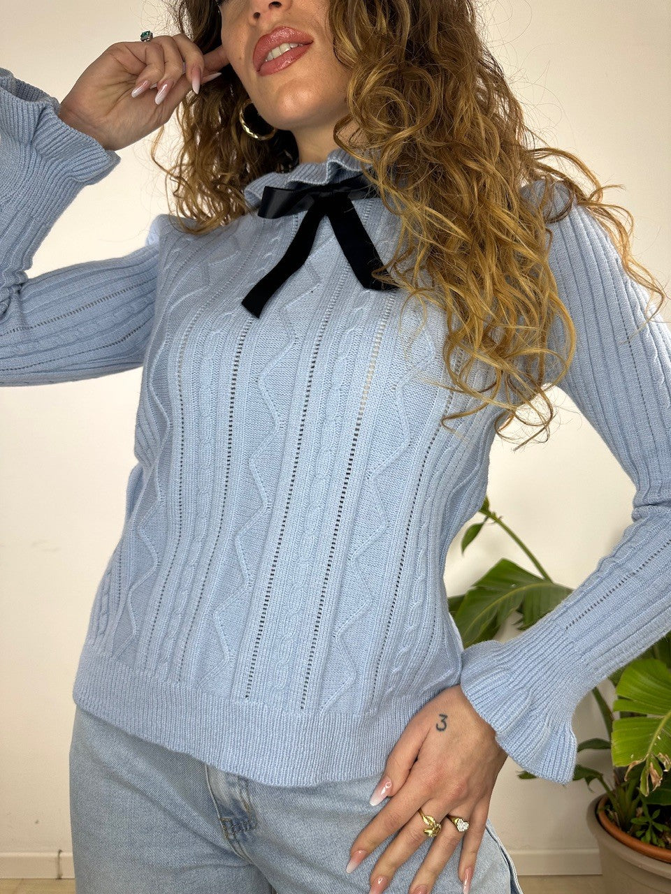 PULLOVER KRIS SUPERPROMO AZZURRO