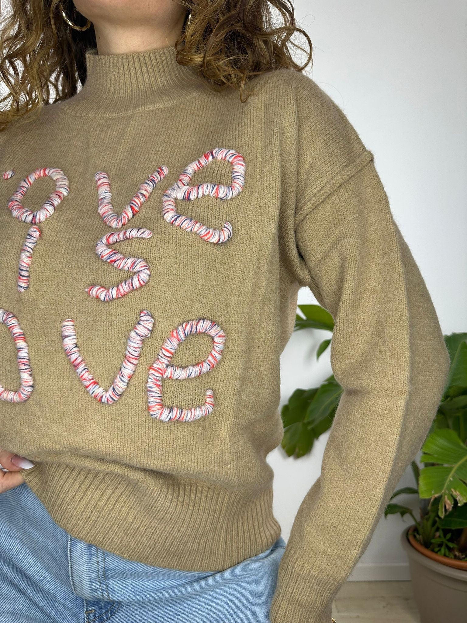 PULLOVER LOVE CAMEL
