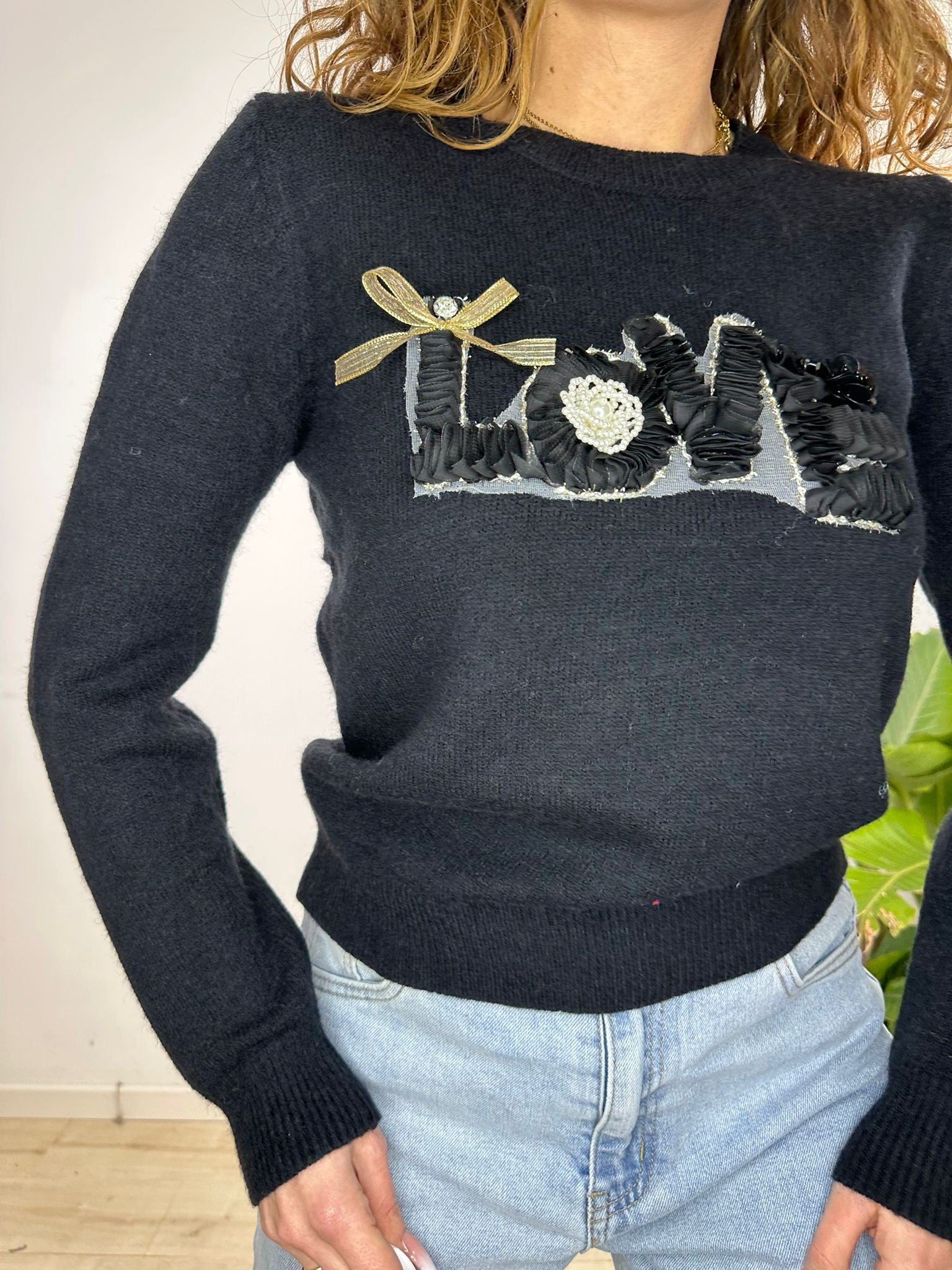 PULLOVER LOVE NEW NERO