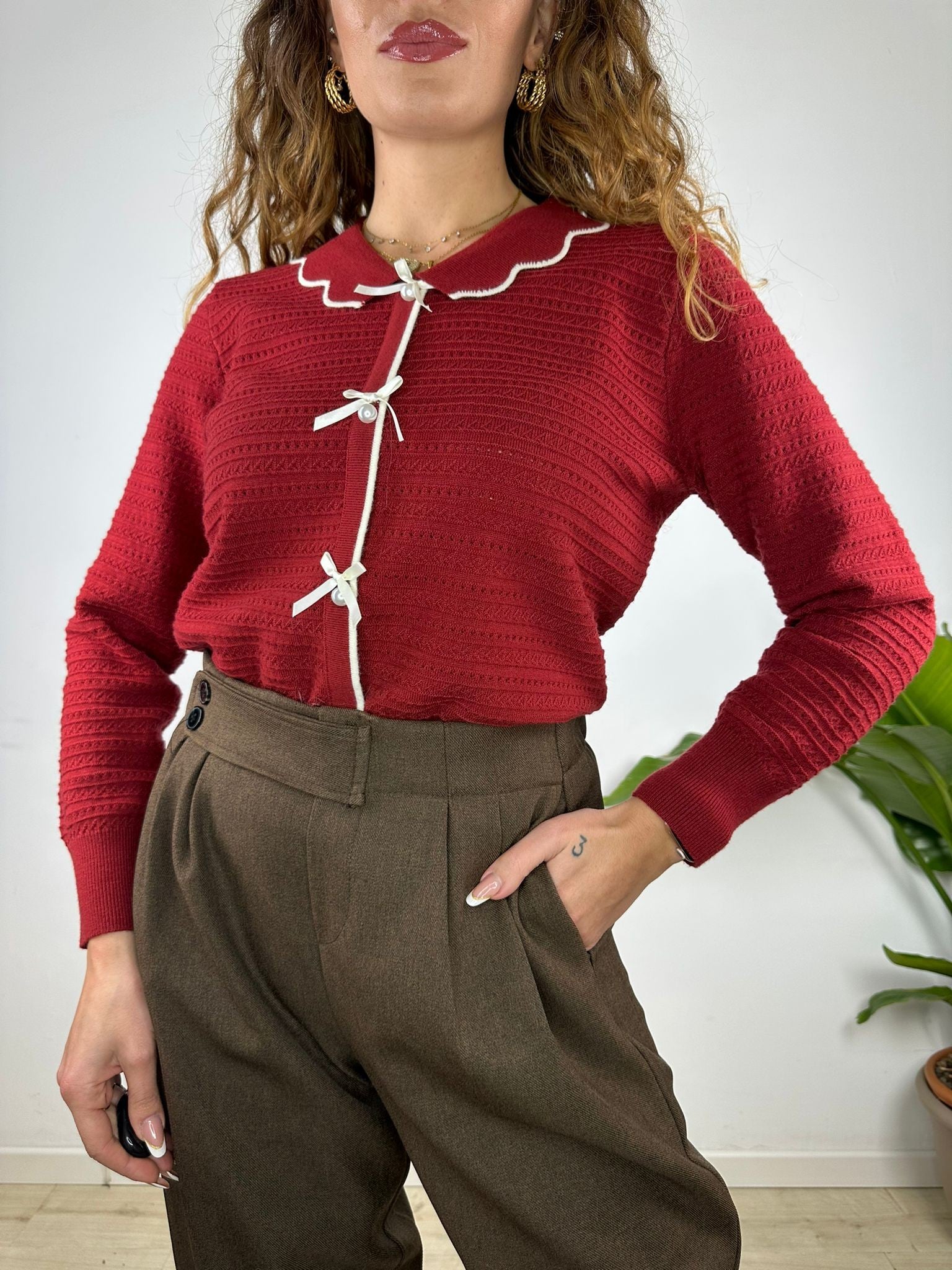 PULLOVER SISSY BORDEAUX