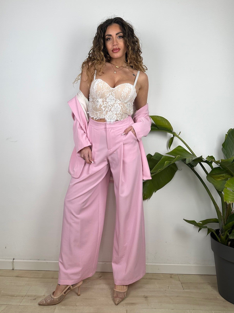PANTALONI KATRIN LUMINA ROSA