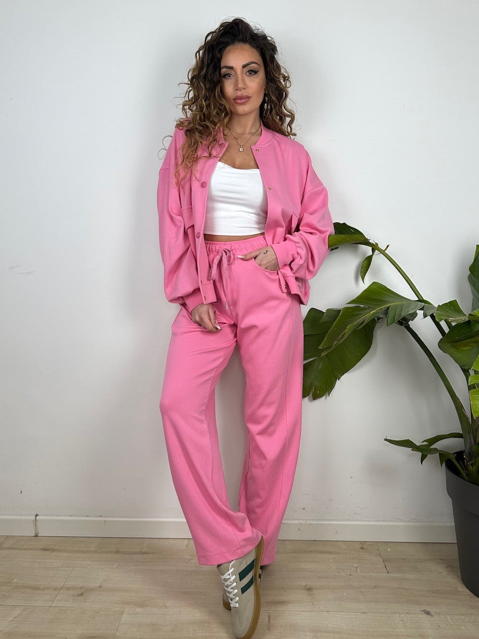 PANTALONI TUTA SIMON LUMINA ROSA