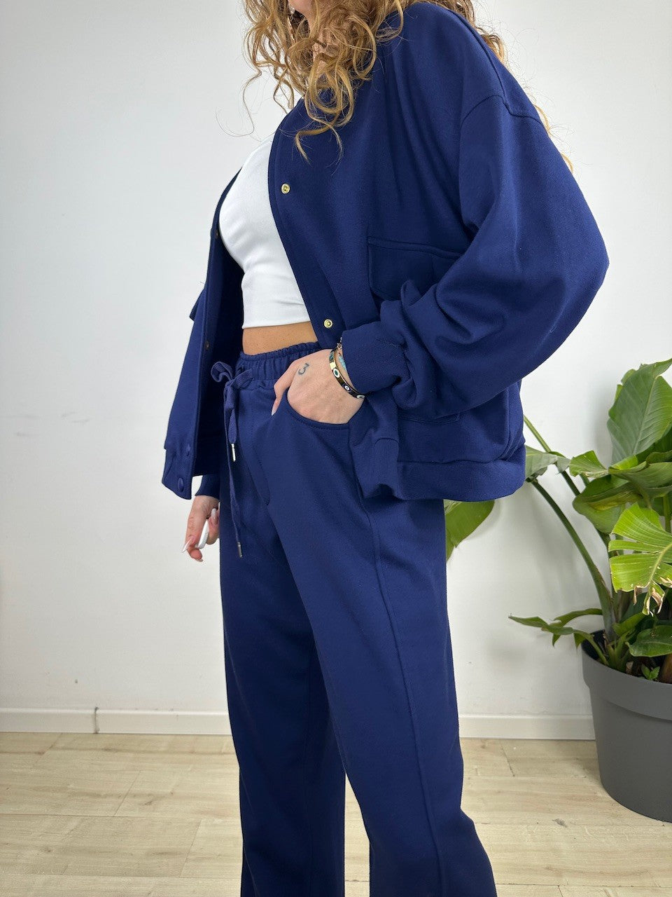 PANTALONI TUTA SIMON LUMINA BLU