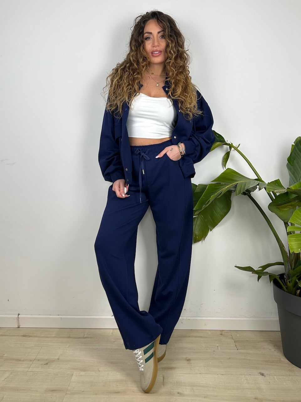 PANTALONI TUTA SIMON LUMINA BLU