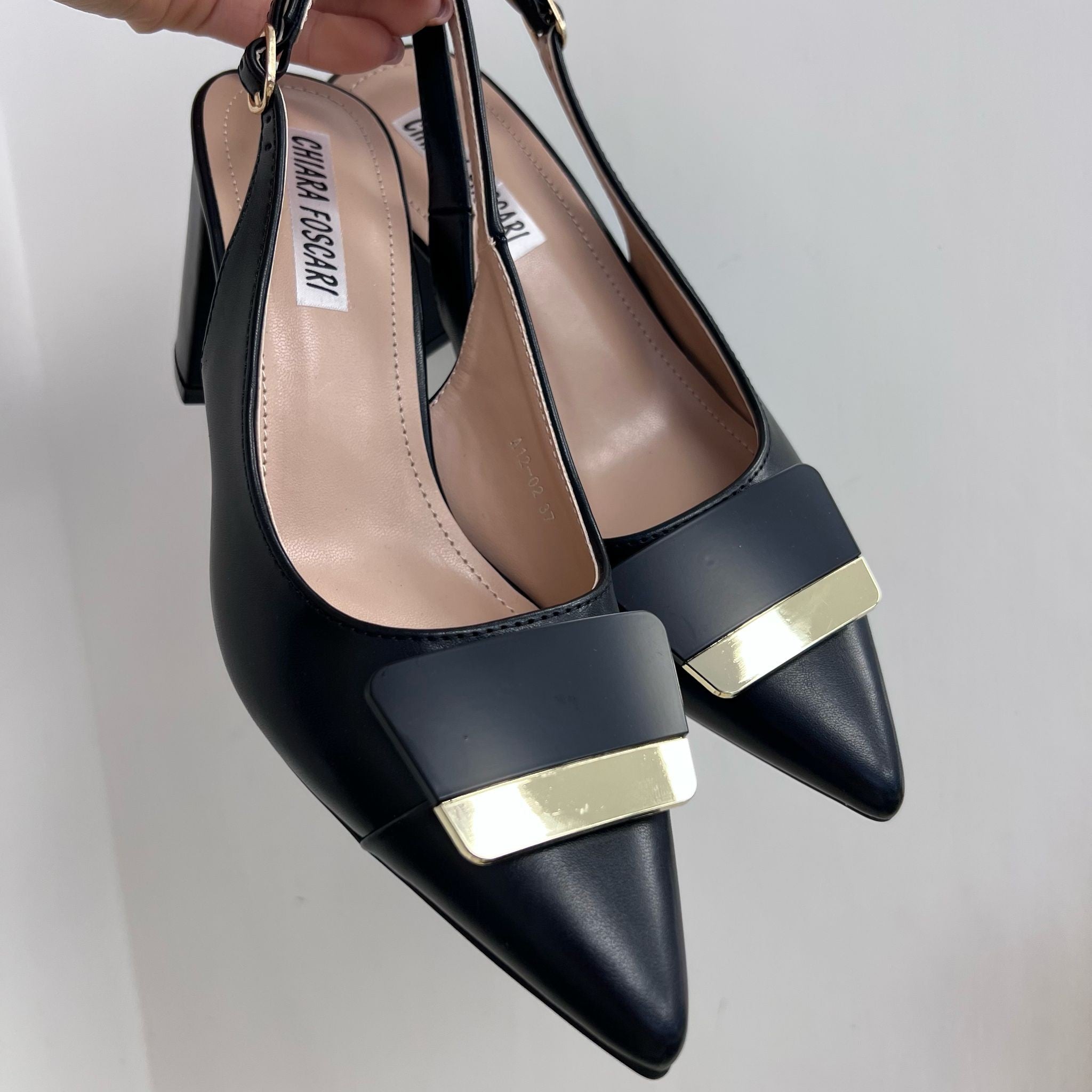 DECOLLETE BICOLOR NERO