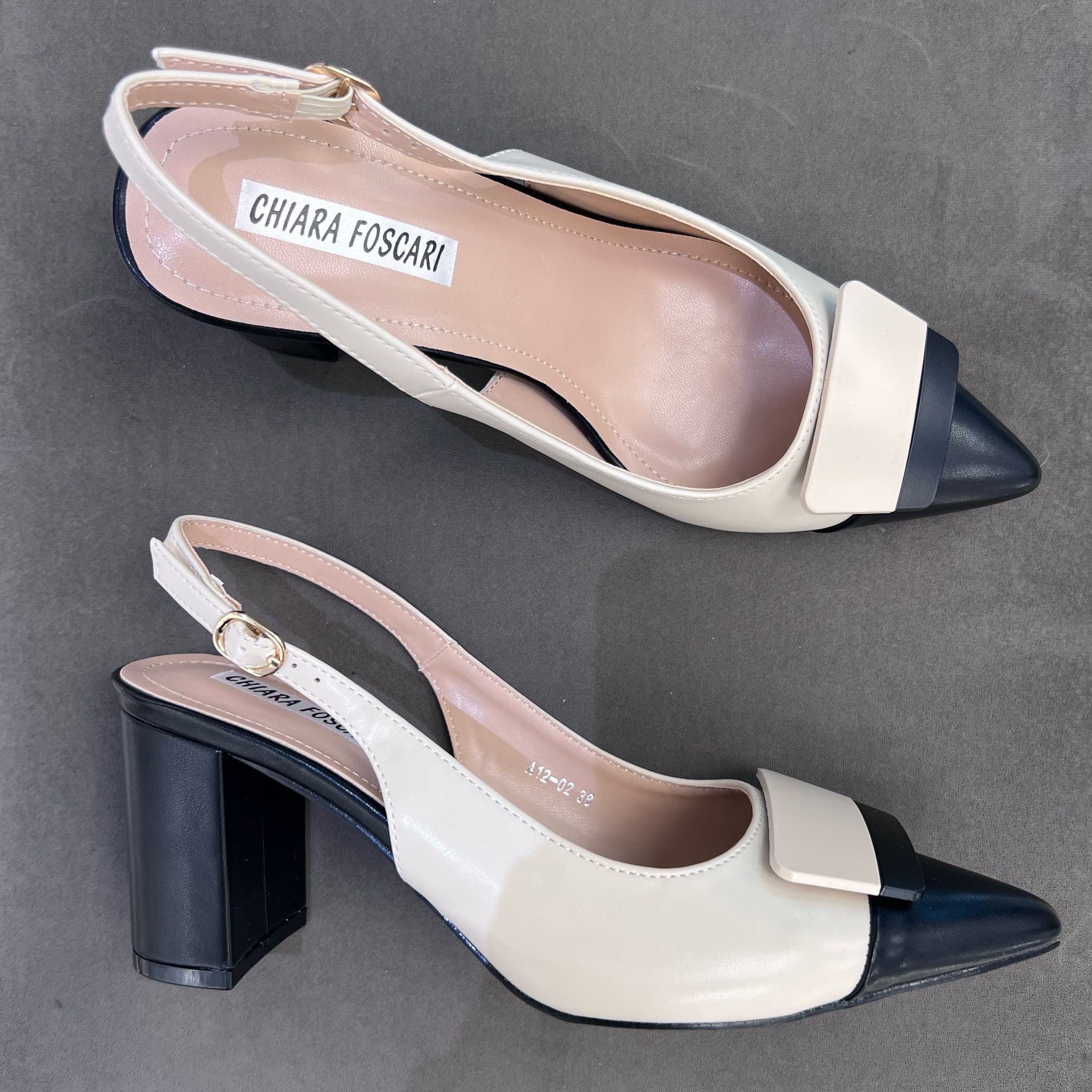 DECOLLETE BICOLOR BEIGE