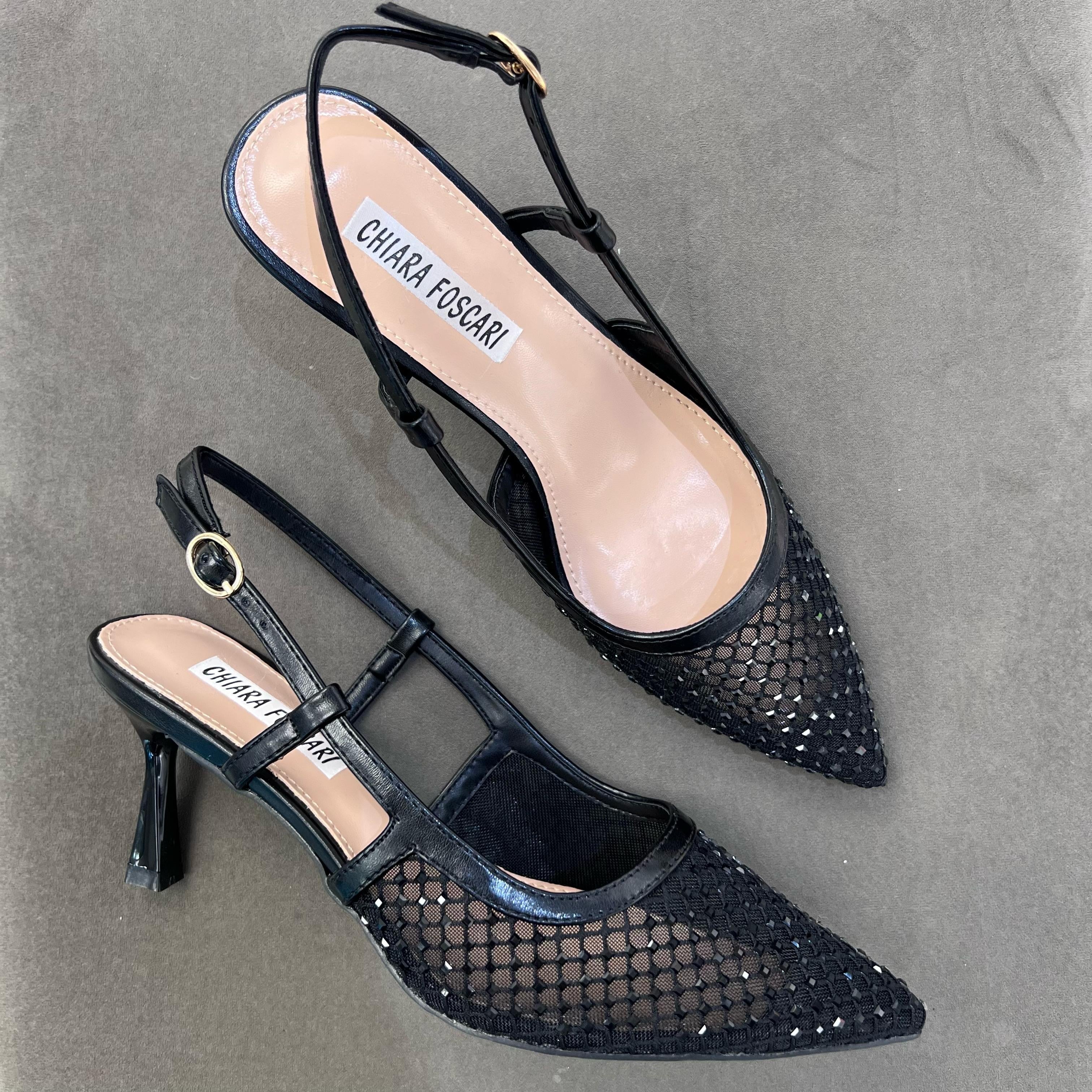 SLINGBACK ARMONIA NERO