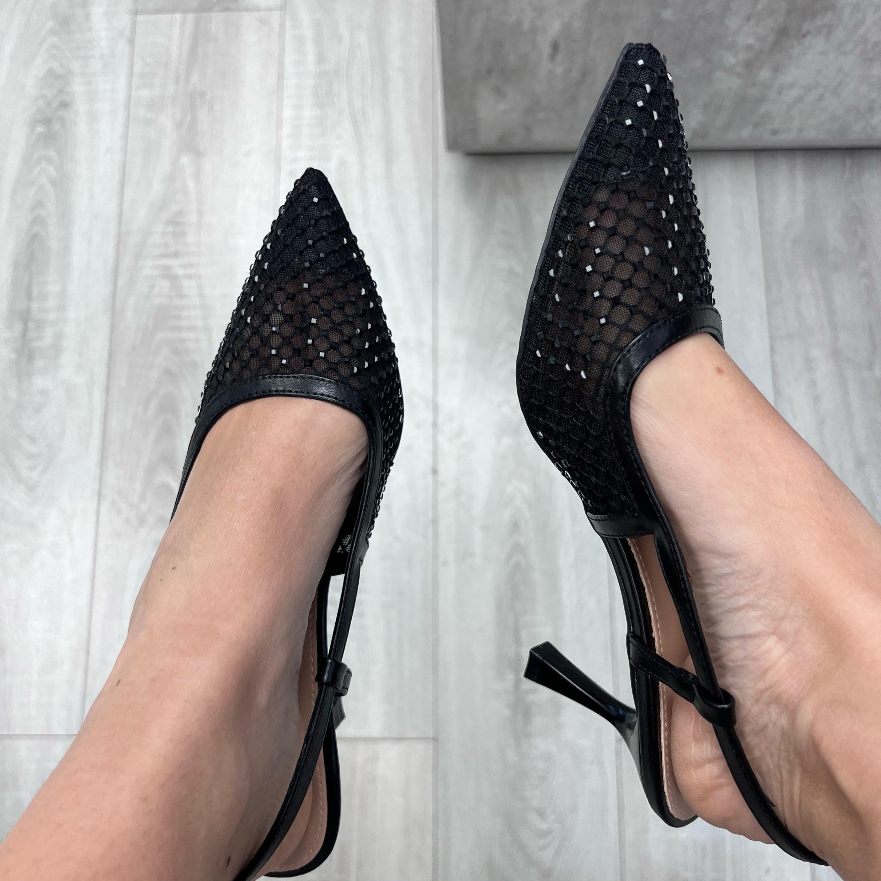 SLINGBACK ARMONIA NERO