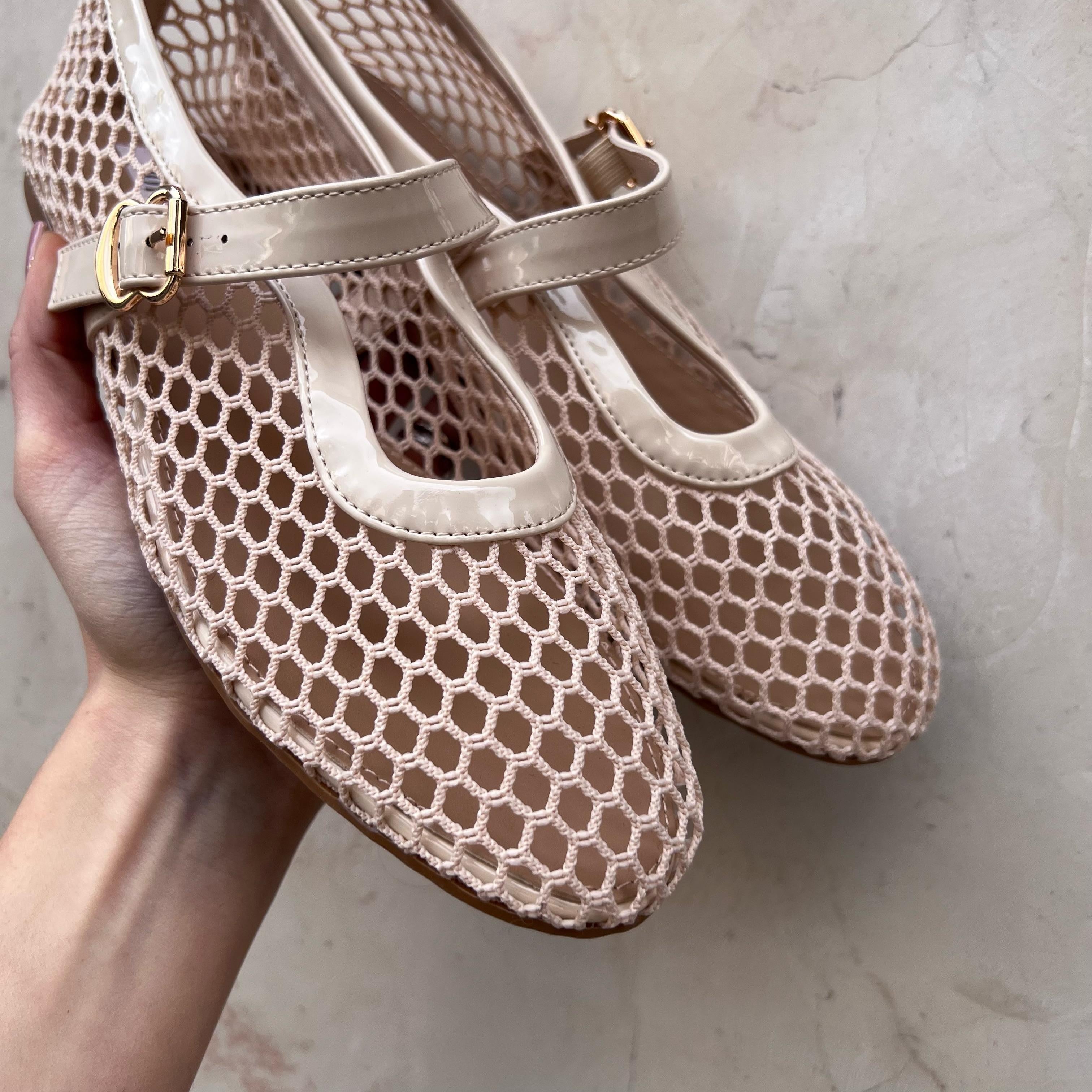 BALLERINA A RETE BEIGE