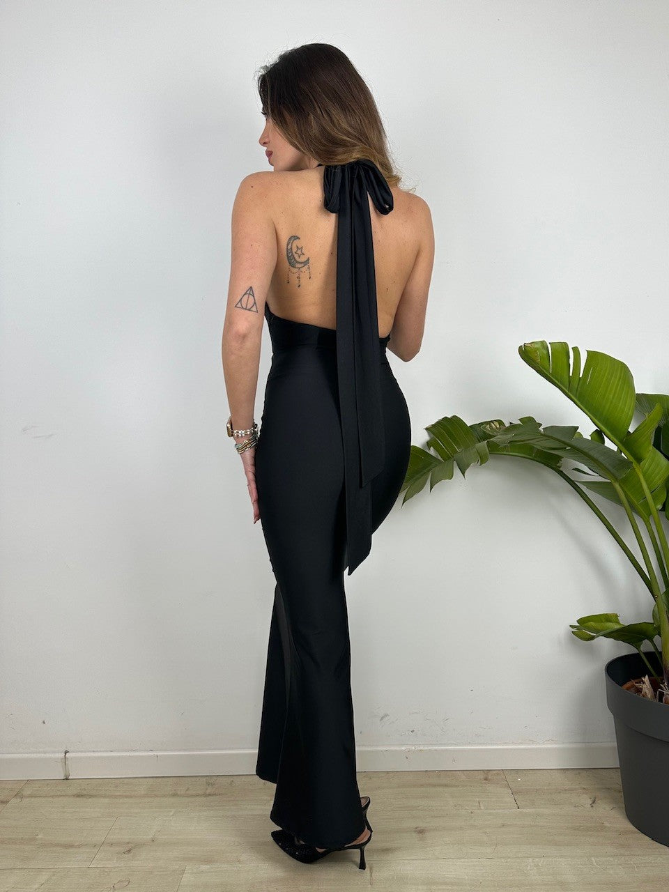 LONG DRESS SILVY NERO